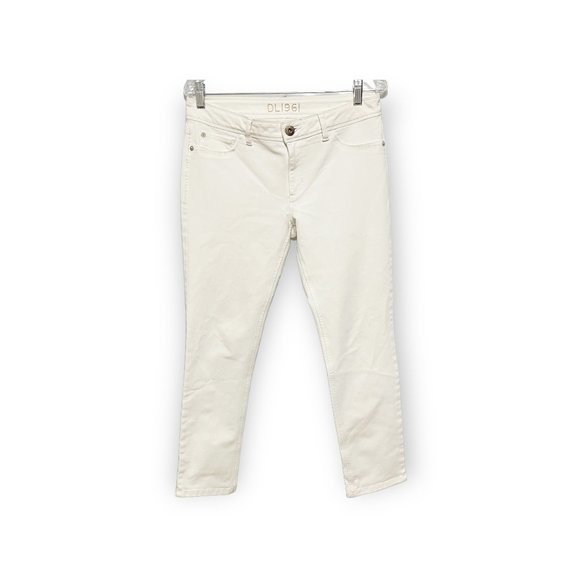DL1961 size 30 White Mid Rise Straight Jeans - Picture 2 of 7